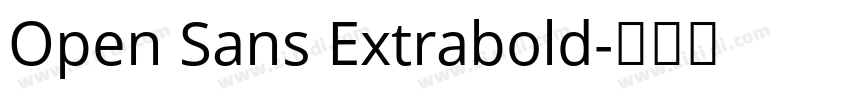 Open Sans Extrabold字体转换